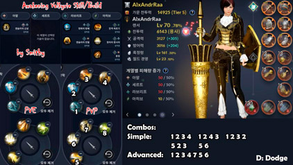 Билд Пробужденной Валькирии в Black Desert Mobile