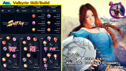 Билд Наследие Валькирии в Black Desert Mobile